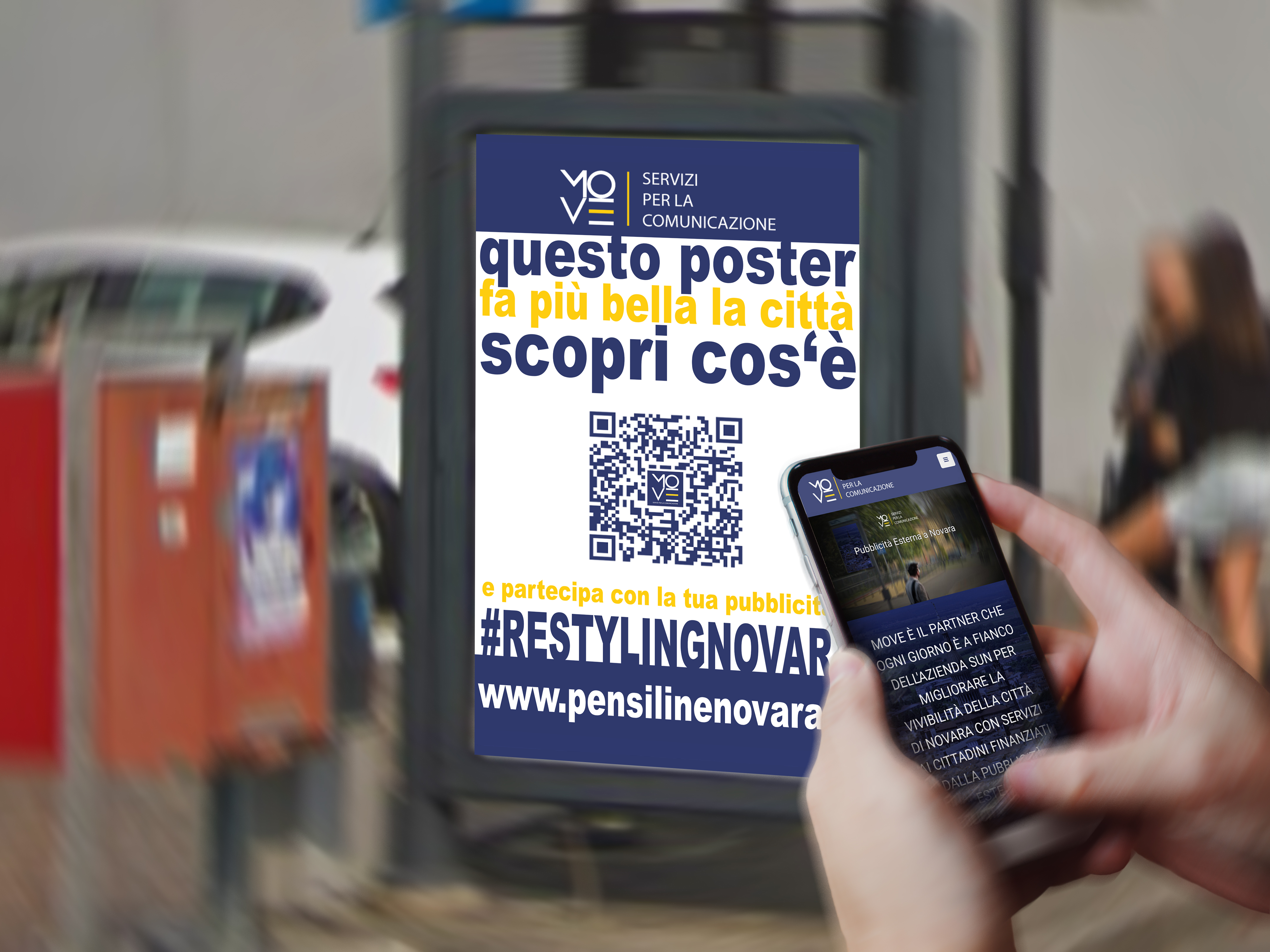 Con la pubblicità esterna a Novara le imprese integrano la loro presenza online